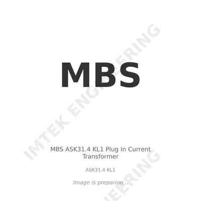 MBS MBS ASK31.4 KL1 Plug In Current Transformer - ASK31.4 KL1