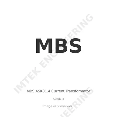 MBS MBS ASK81.4 Current Transformator - ASK81.4