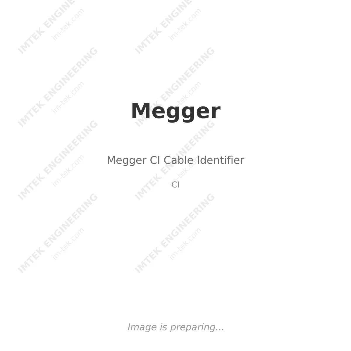 Megger Megger CI Cable Identifier - CI