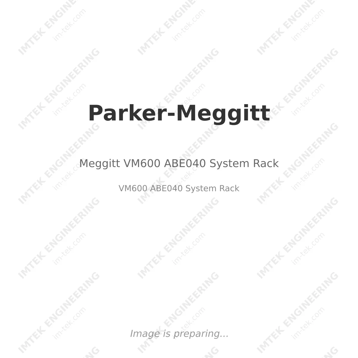 Parker-Meggitt Meggitt VM600 ABE040 System Rack - VM600 ABE040 System Rack