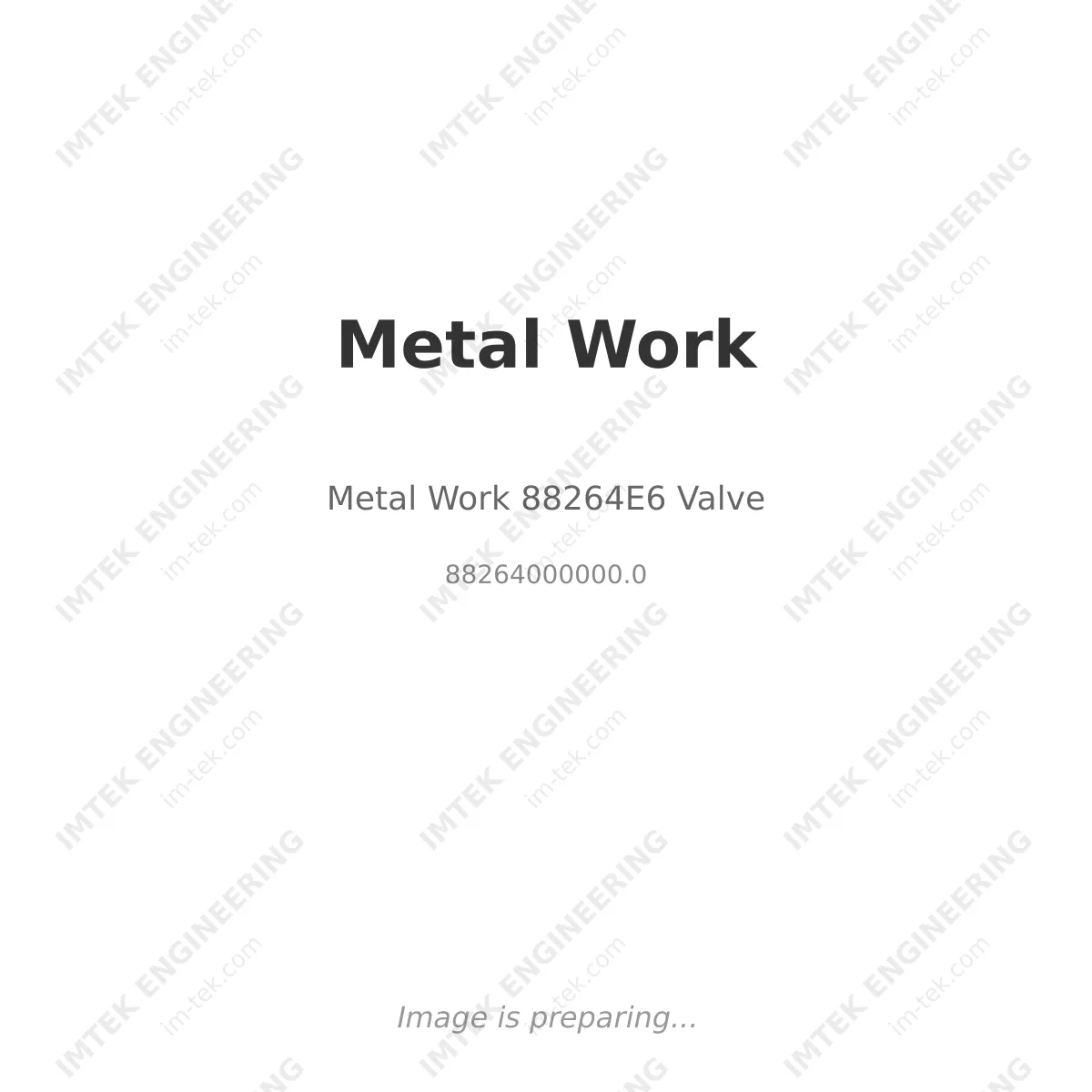 Metal Work Metal Work 88264E6 Valve - 88264000000.0