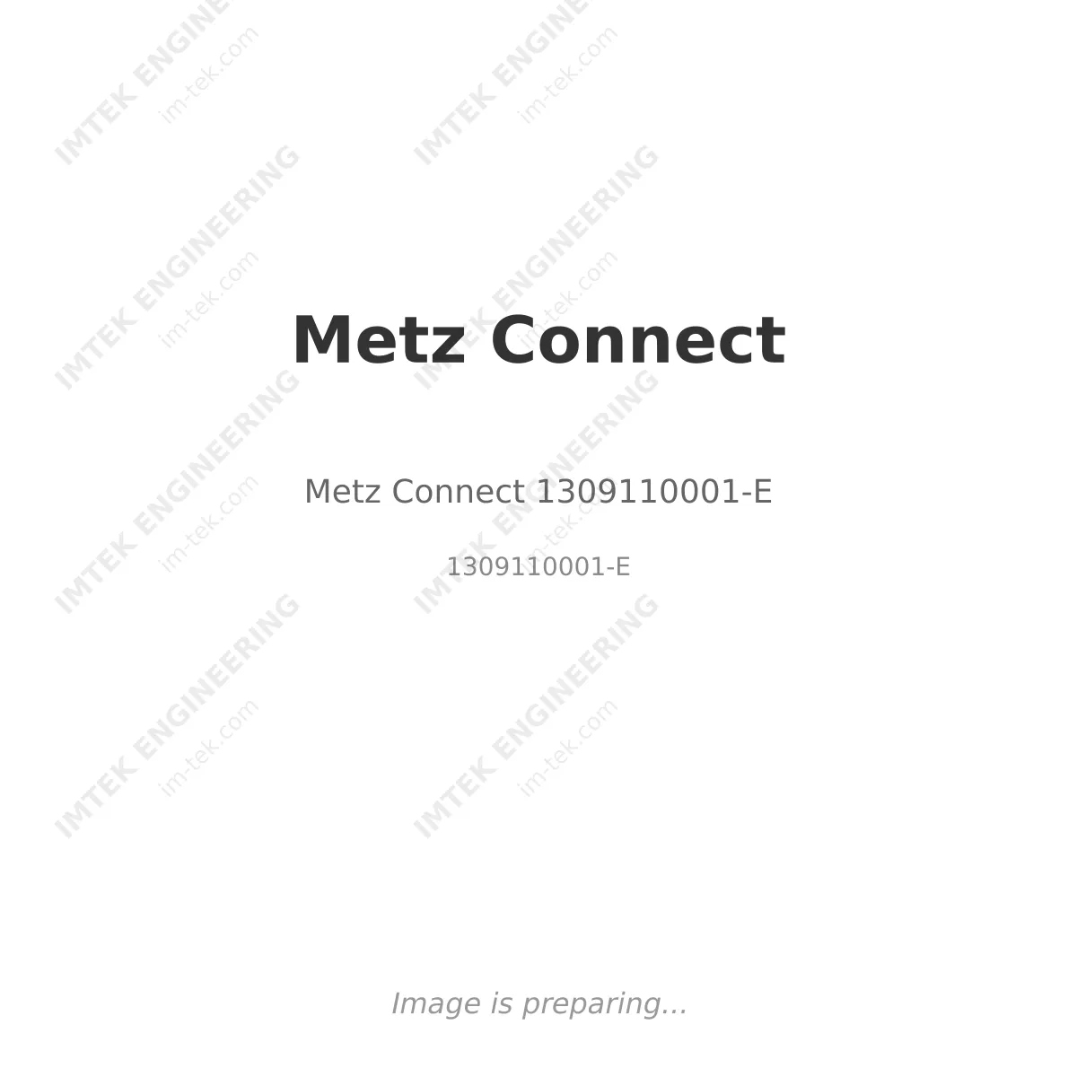 Metz Connect Metz Connect 1309110001-E - 1309110001-E