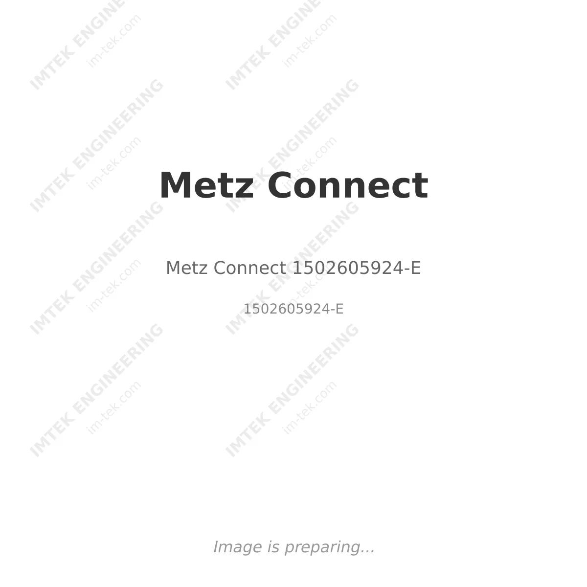 Metz Connect Metz Connect 1502605924-E - 1502605924-E