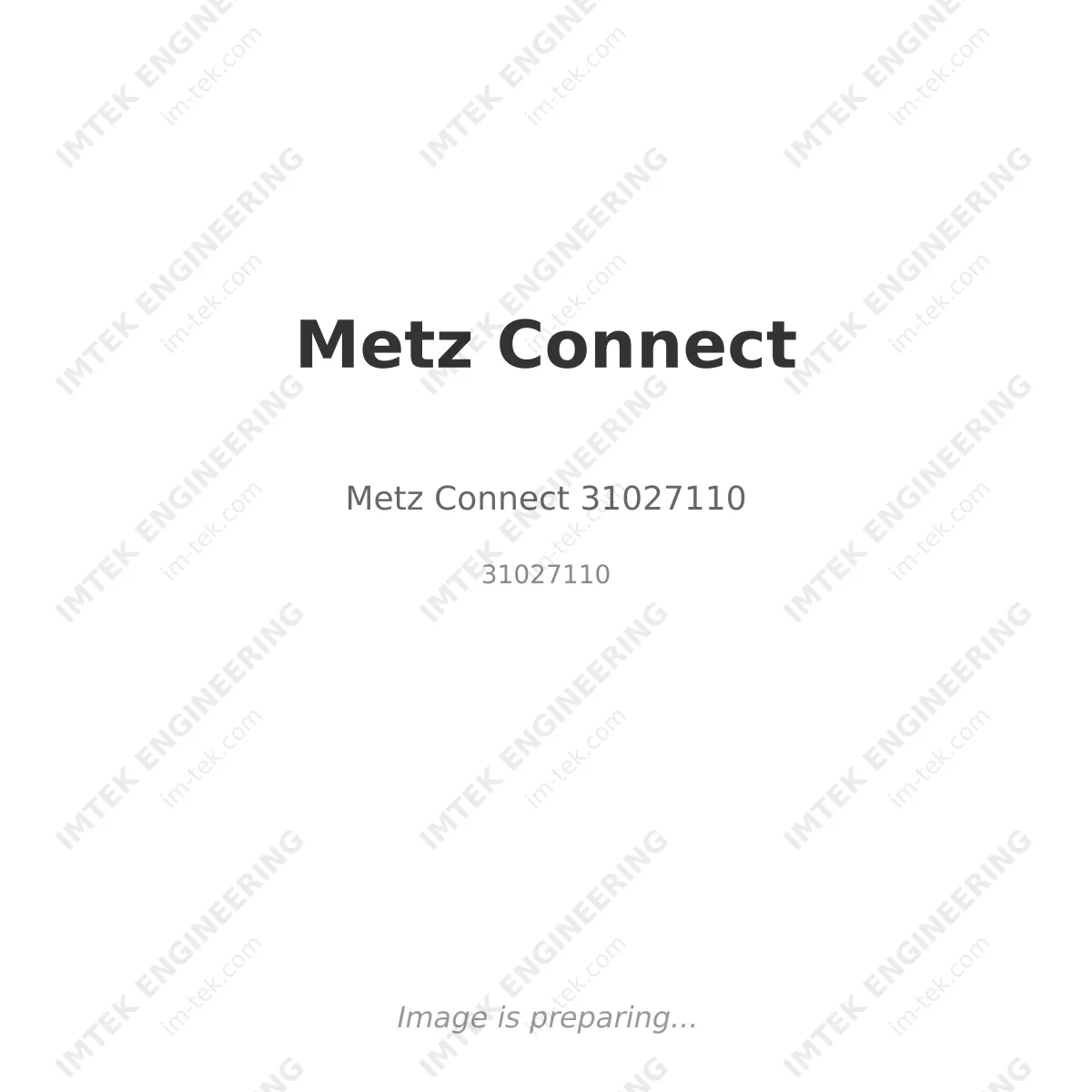 Metz Connect Metz Connect 31027110 - 31027110