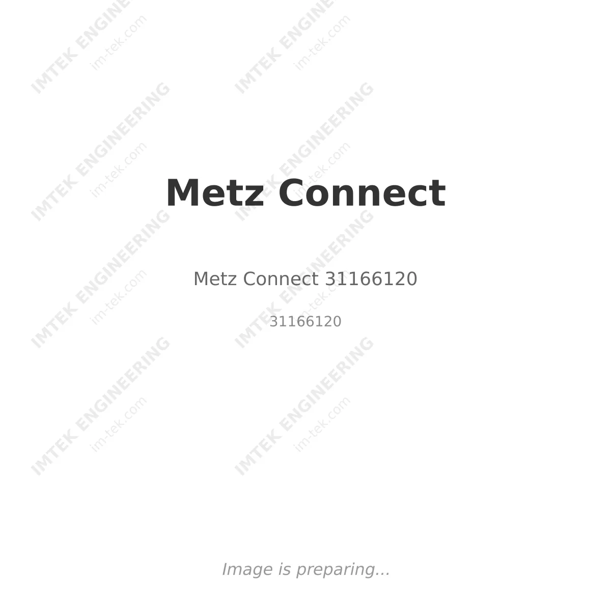 Metz Connect Metz Connect 31166120 - 31166120