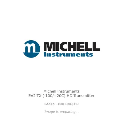 Michell Instruments Michell Instruments EA2-TX-(-100/+20C)-HD Transmitter - EA2-TX-(-100/+20C)-HD