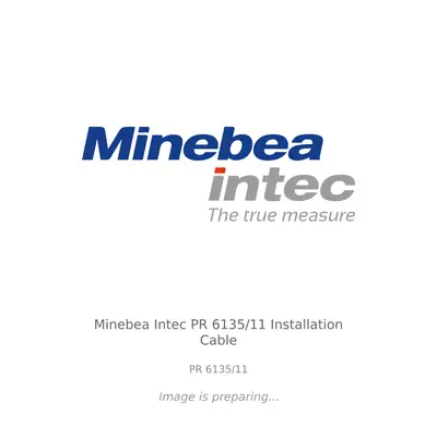 Minebea Intec Minebea Intec PR 6135/11 Installation Cable - PR 6135/11
