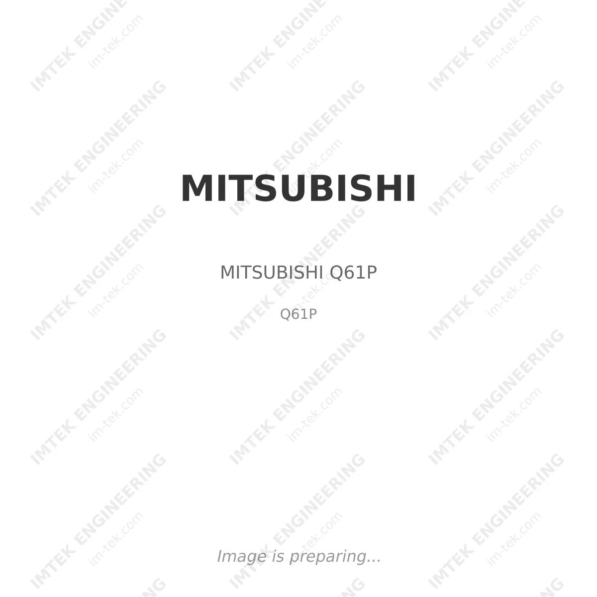 MITSUBISHI MITSUBISHI Q61P - Q61P