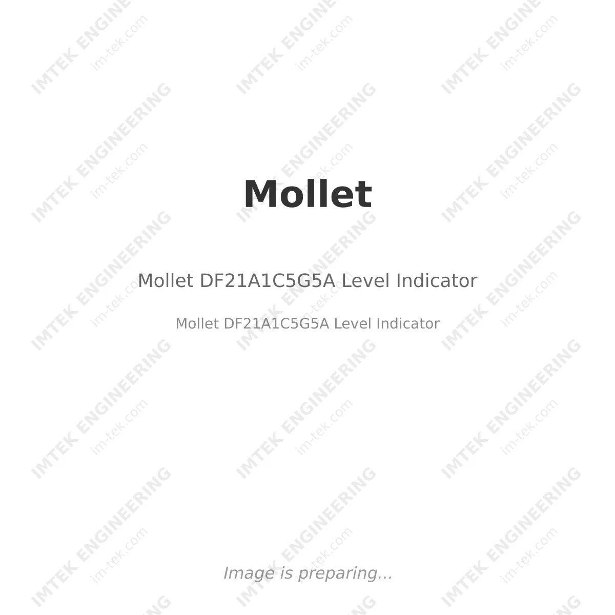 Mollet Mollet DF21A1C5G5A Level Indicator - Mollet DF21A1C5G5A Level Indicator