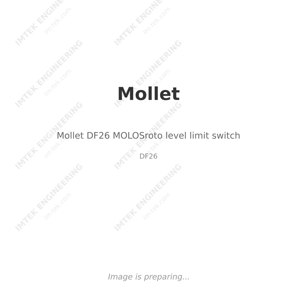 Mollet Mollet DF26 MOLOSroto level limit switch - DF26