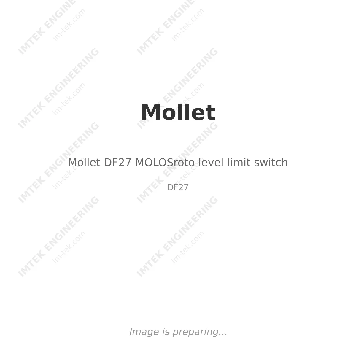 Mollet Mollet DF27 MOLOSroto level limit switch - DF27