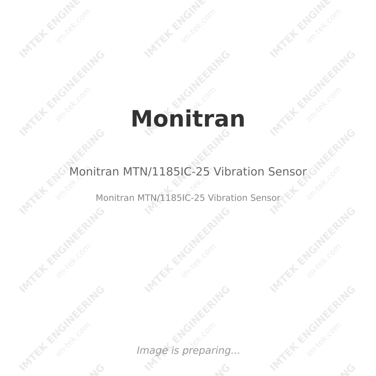 Monitran Monitran MTN/1185IC-25 Vibration Sensor - Monitran MTN/1185IC-25 Vibration Sensor