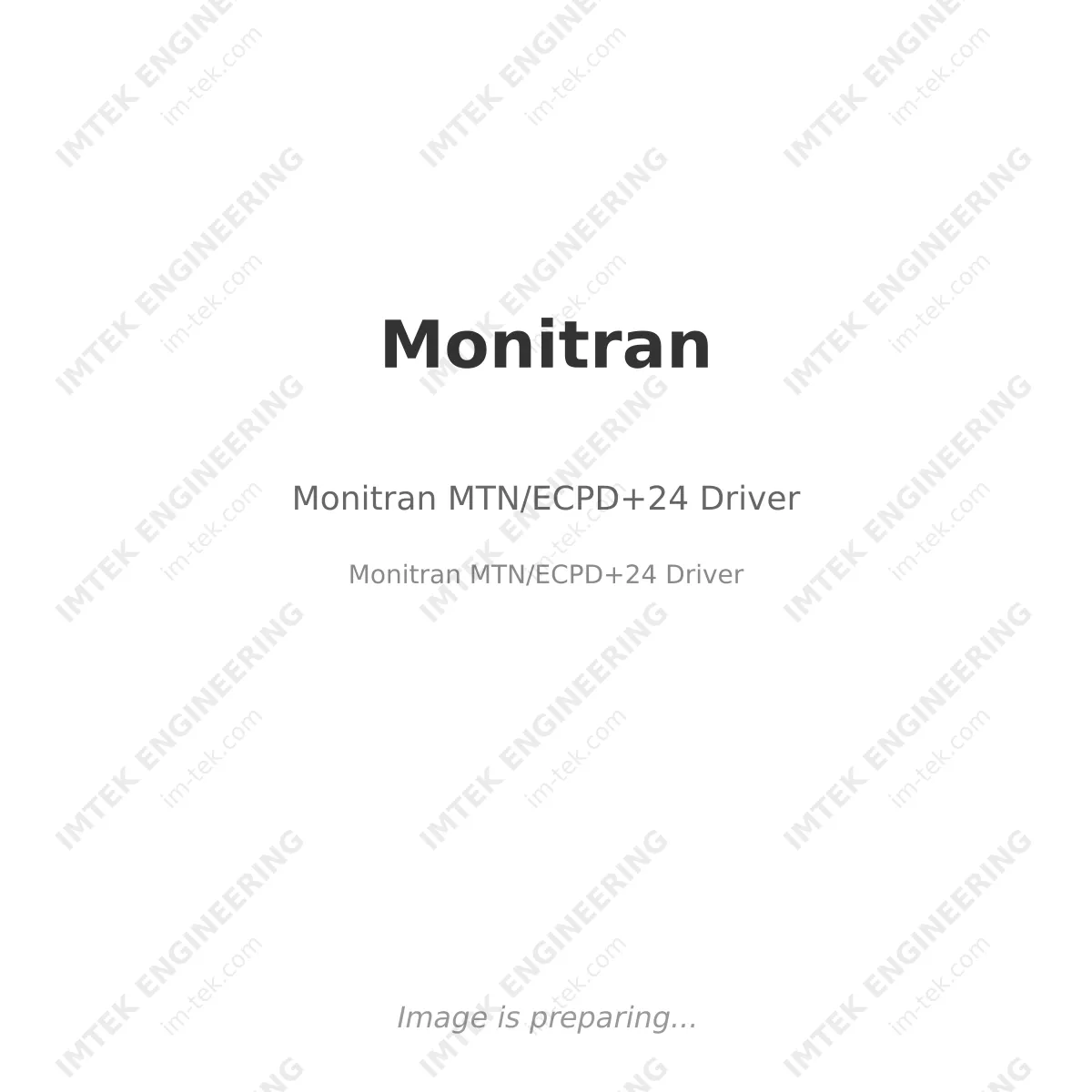 Monitran Monitran MTN/ECPD+24 Driver - Monitran MTN/ECPD+24 Driver