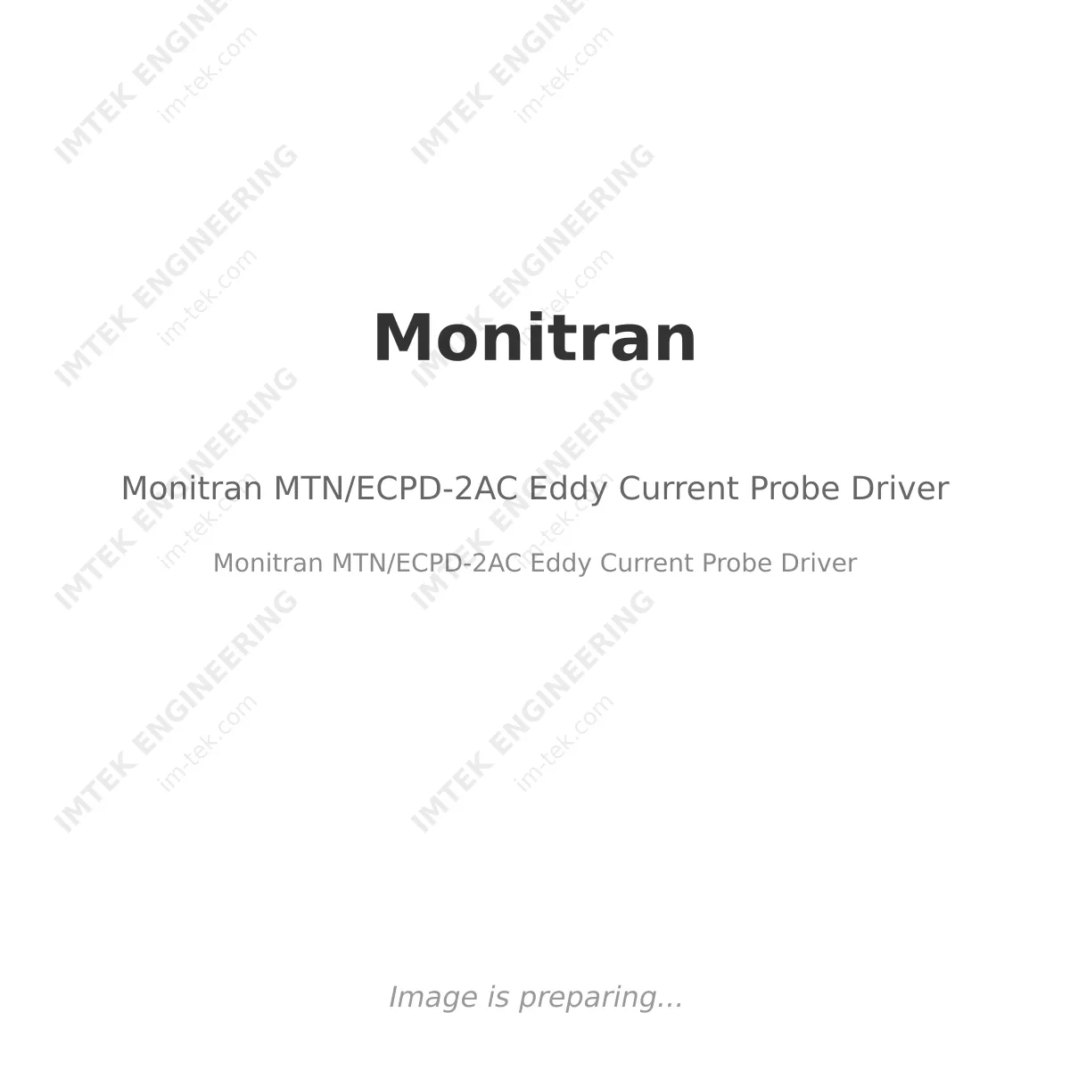 Monitran Monitran MTN/ECPD-2AC Eddy Current Probe Driver - Monitran MTN/ECPD-2AC Eddy Current Probe Driver