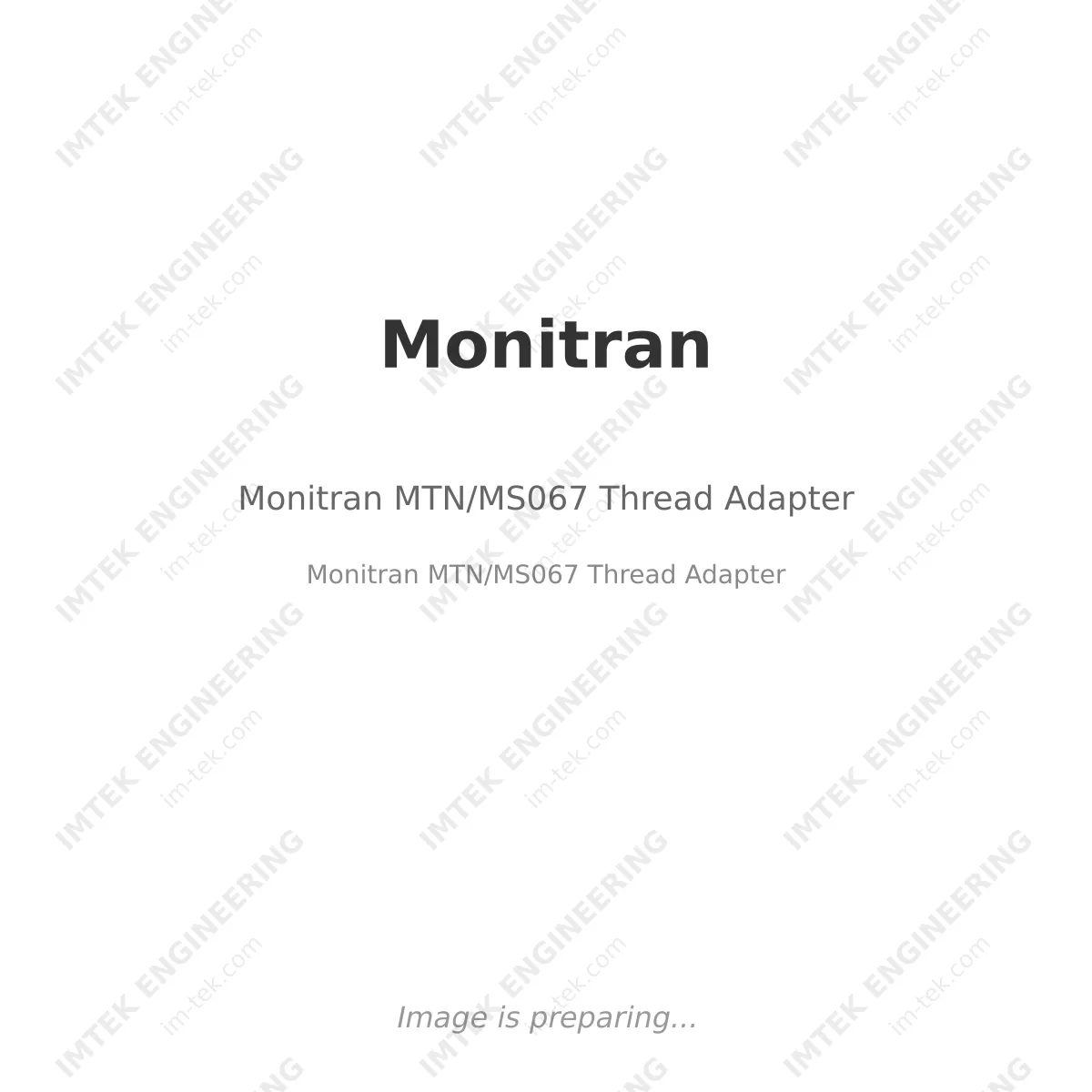 Monitran Monitran MTN/MS067 Thread Adapter - Monitran MTN/MS067 Thread Adapter