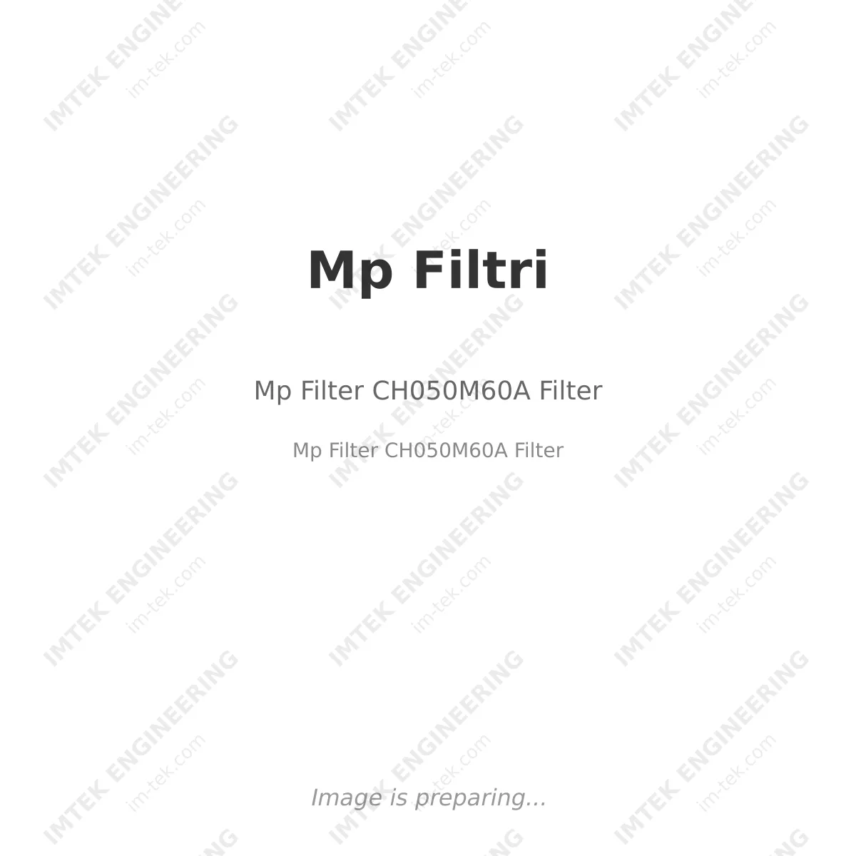 Mp Filtri Mp Filter CH050M60A Filter - Mp Filter CH050M60A Filter