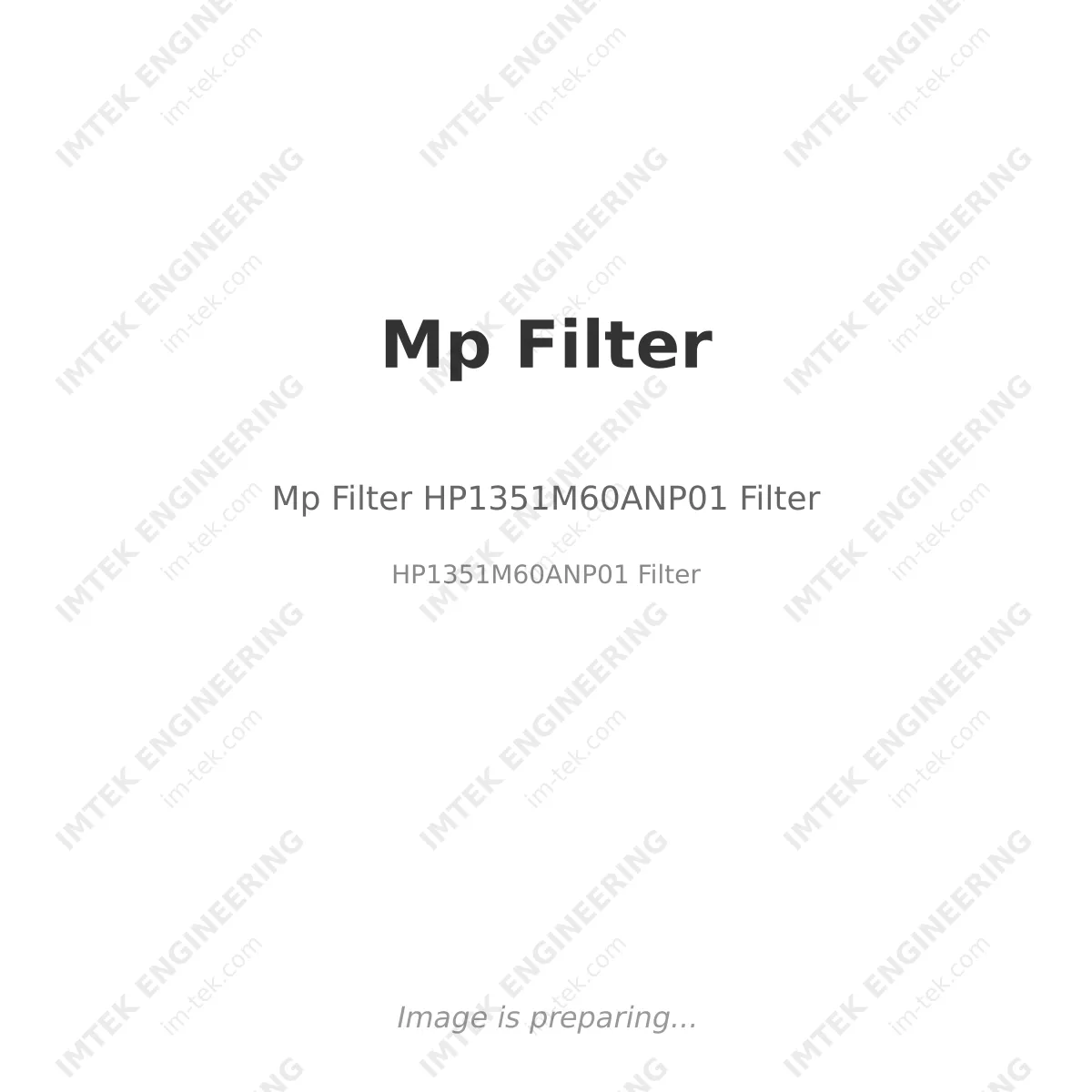 Mp Filter Mp Filter HP1351M60ANP01 Filter - HP1351M60ANP01 Filter