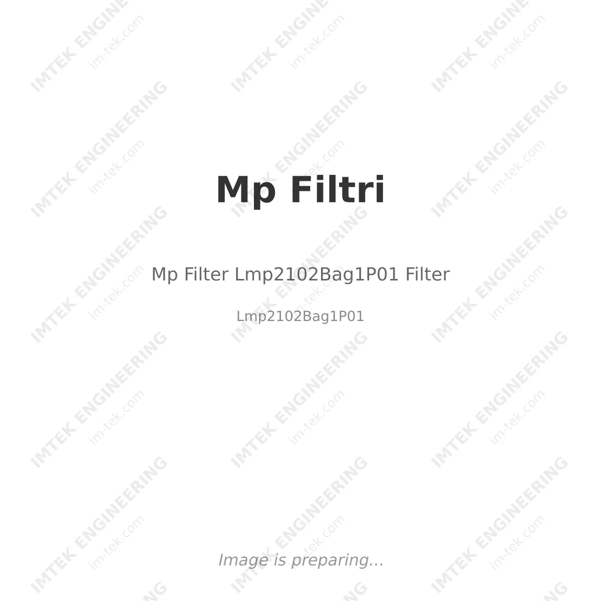 Mp Filtri Mp Filter Lmp2102Bag1P01 Filter - Lmp2102Bag1P01