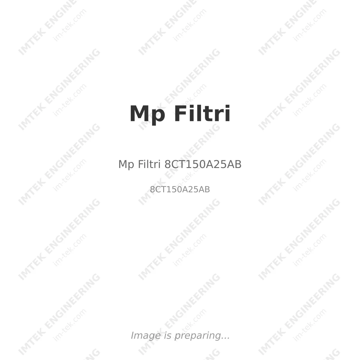 Mp Filtri Mp Filtri 8CT150A25AB - 8CT150A25AB