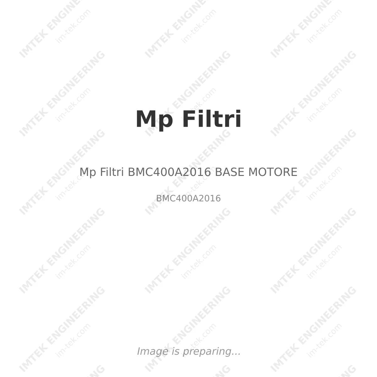 Mp Filtri Mp Filtri BMC400A2016 BASE MOTORE - BMC400A2016
