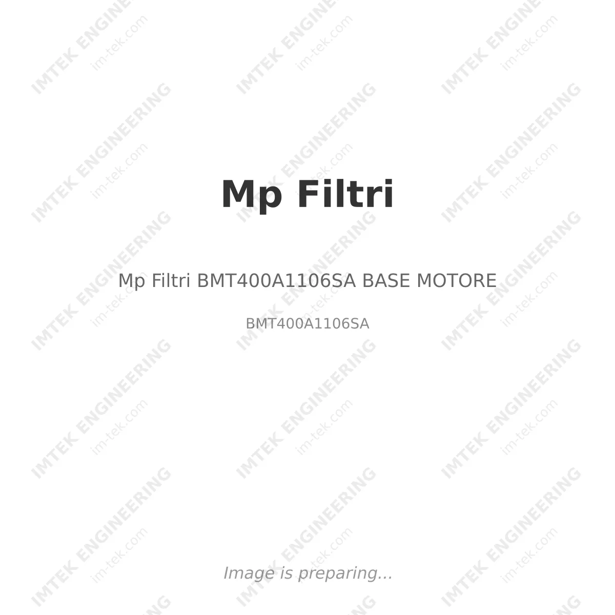 Mp Filtri Mp Filtri BMT400A1106SA BASE MOTORE - BMT400A1106SA