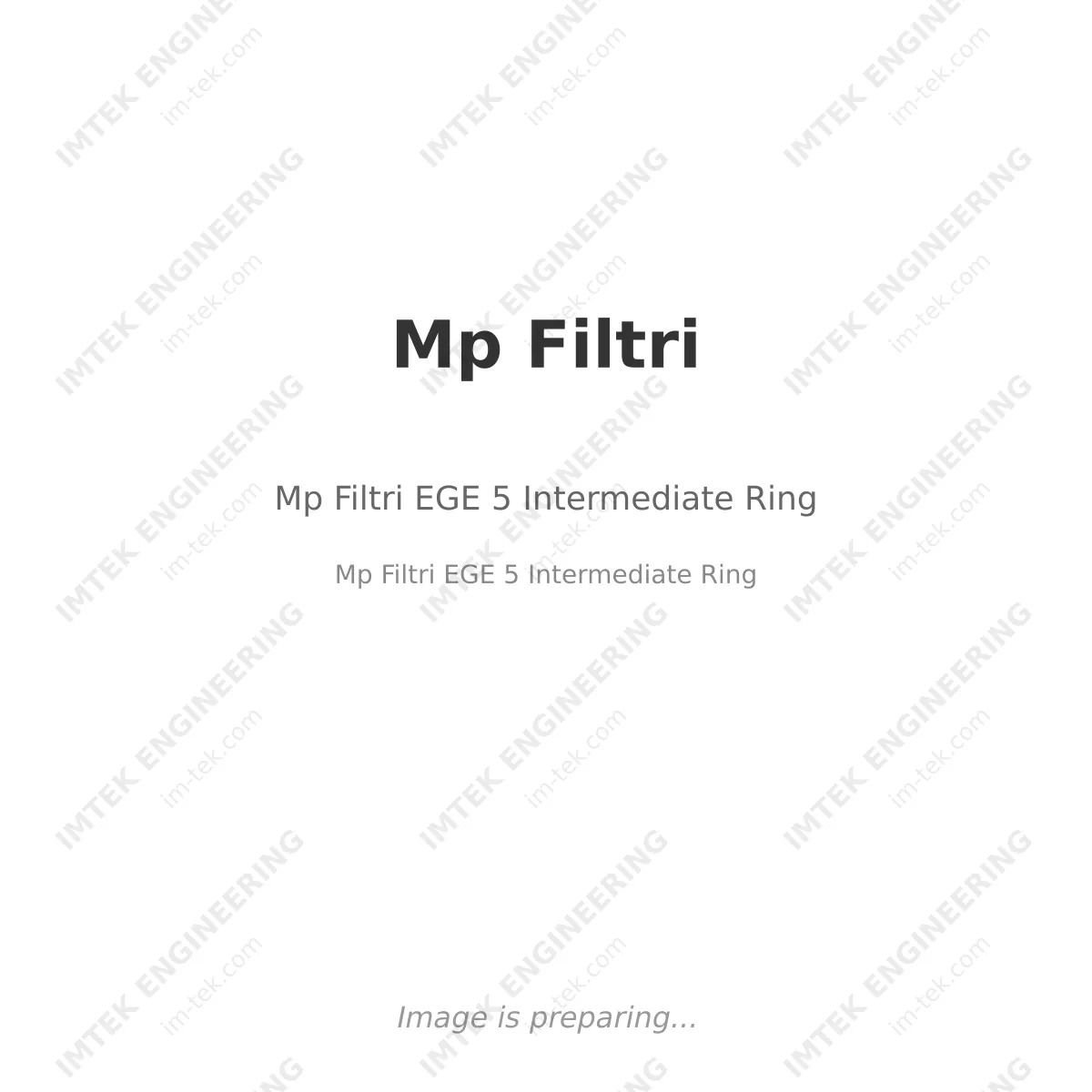 Mp Filtri Mp Filtri EGE 5 Intermediate Ring - Mp Filtri EGE 5 Intermediate Ring