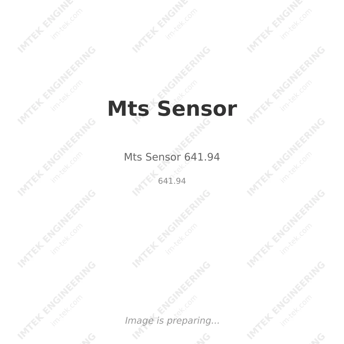 Mts Sensor Mts Sensor 641.94 - 641.94