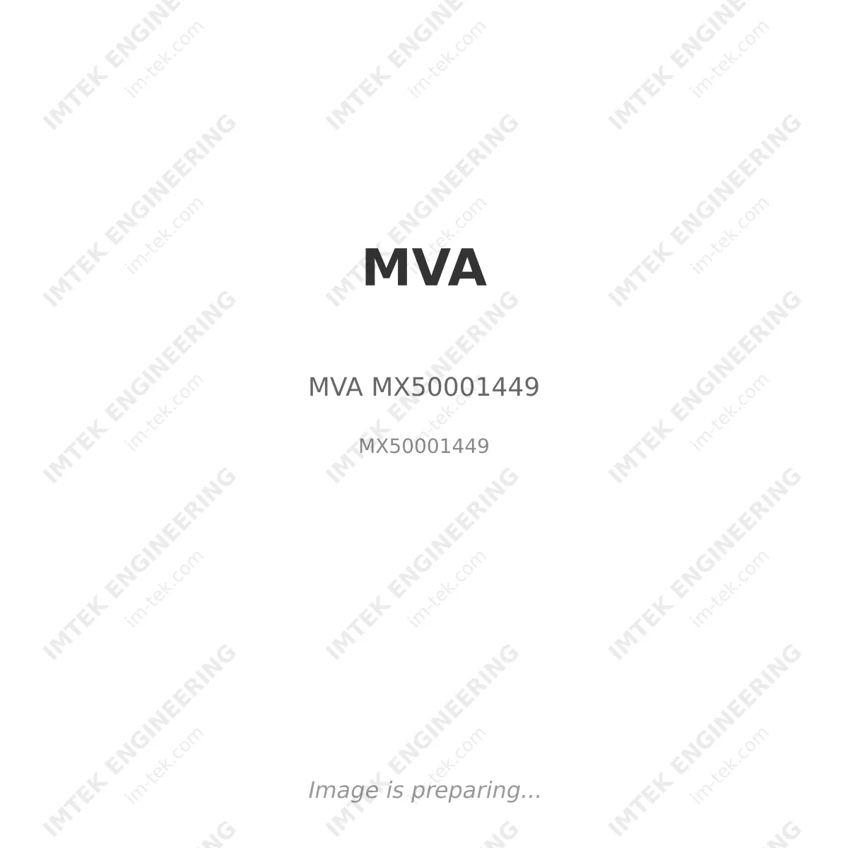 MVA MVA MX50001449 - MX50001449
