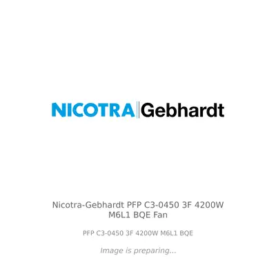 Nicotra-Gebhardt Nicotra-Gebhardt PFP C3-0450 3F 4200W M6L1 BQE Fan - PFP C3-0450 3F 4200W M6L1 BQE