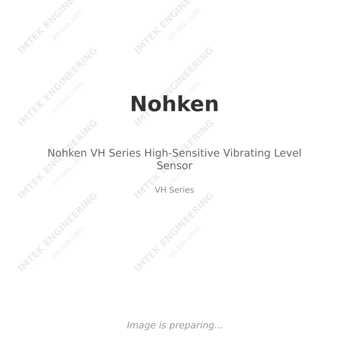 Nohken Nohken VH Series High-Sensitive Vibrating Level Sensor - VH Series
