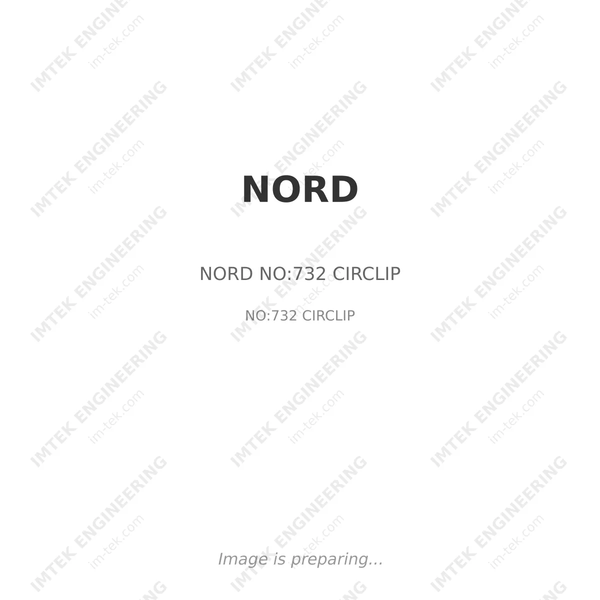 NORD NORD NO:732 CIRCLIP - NO:732 CIRCLIP