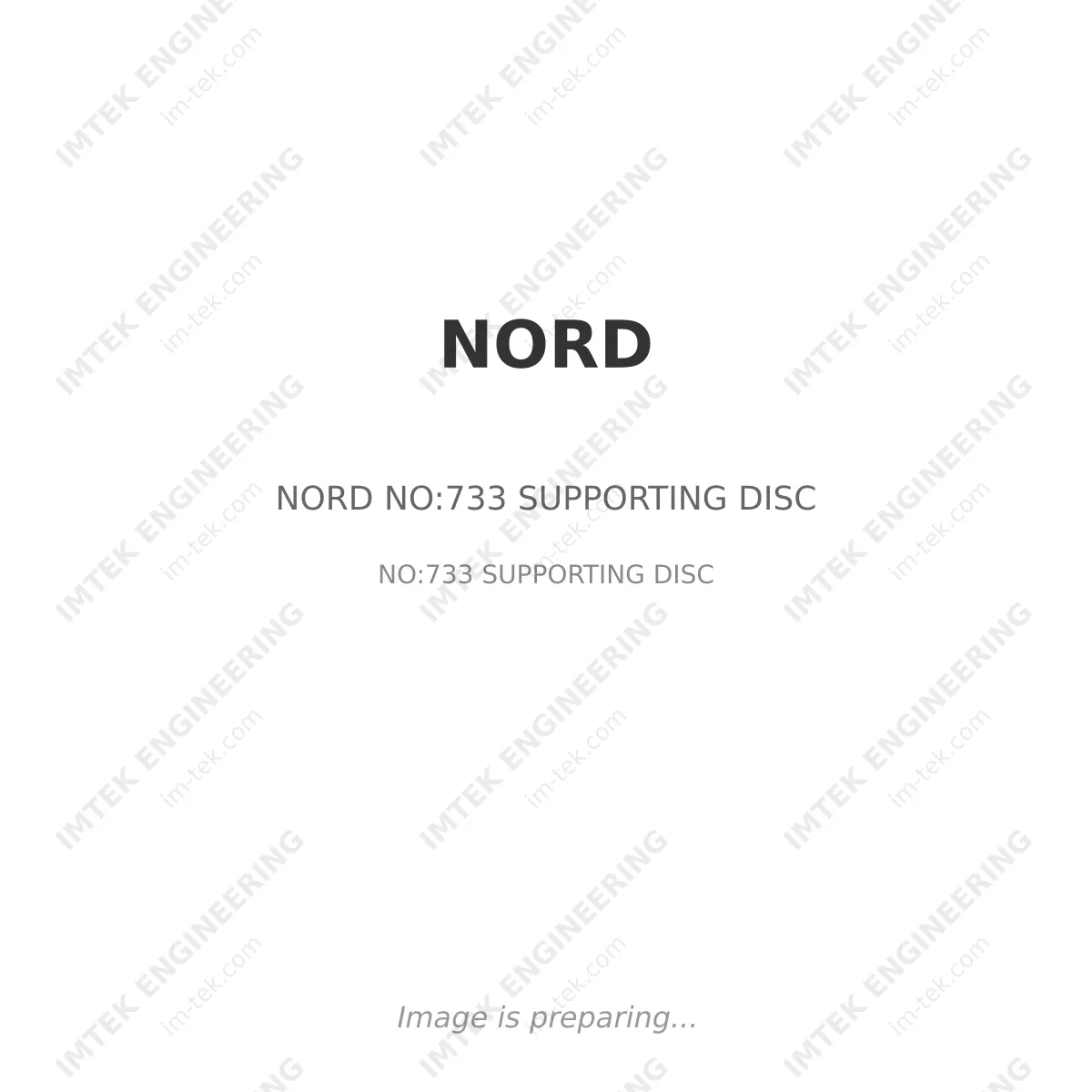 NORD NORD NO:733 SUPPORTING DISC - NO:733 SUPPORTING DISC