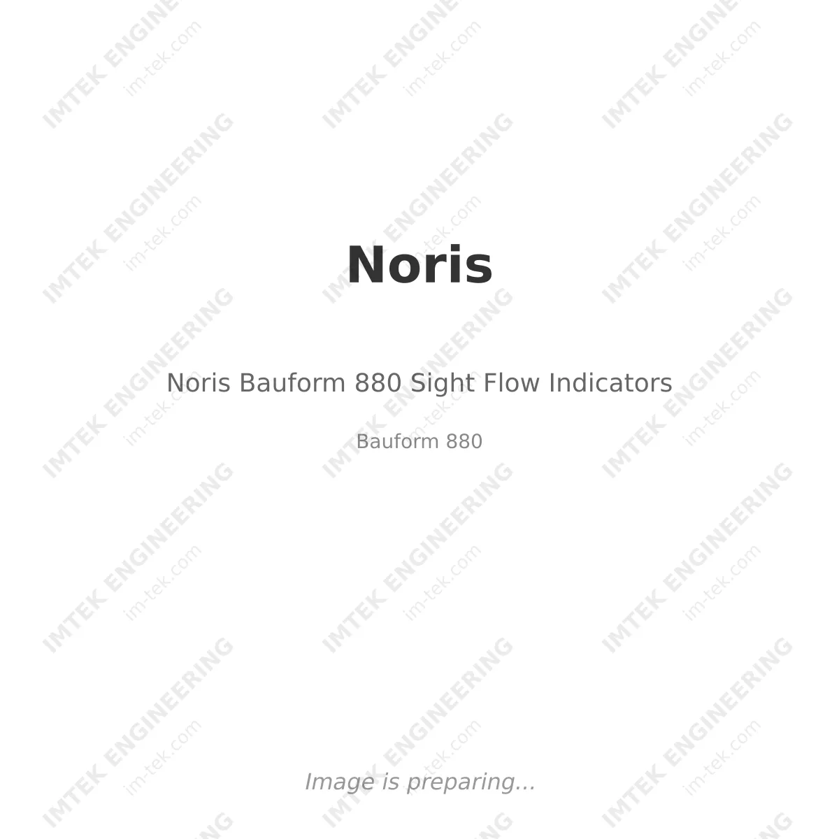 Noris Noris Bauform 880 Sight Flow Indicators - Bauform 880