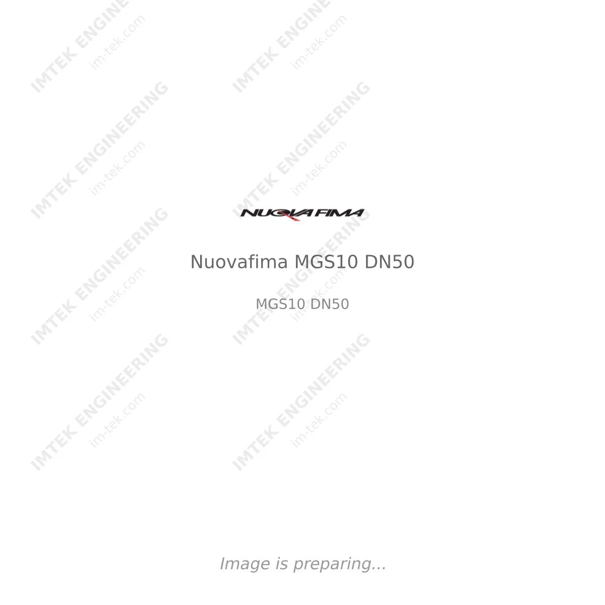 Nuovafima Nuovafima MGS10 DN50 - MGS10 DN50