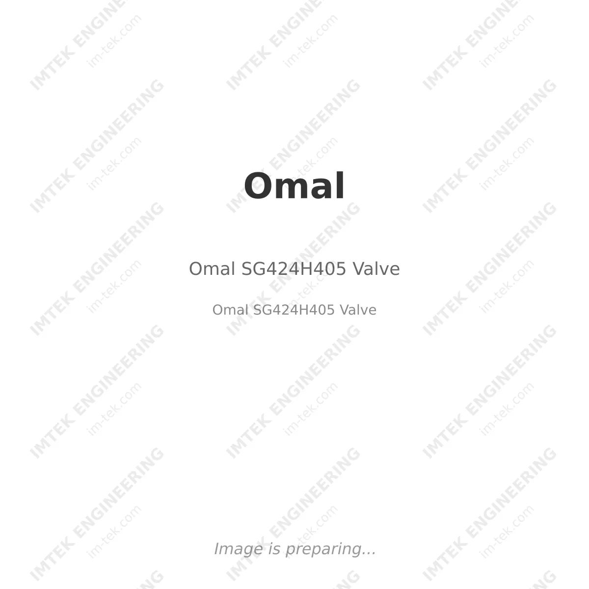 Omal Omal SG424H405 Valve - Omal SG424H405 Valve