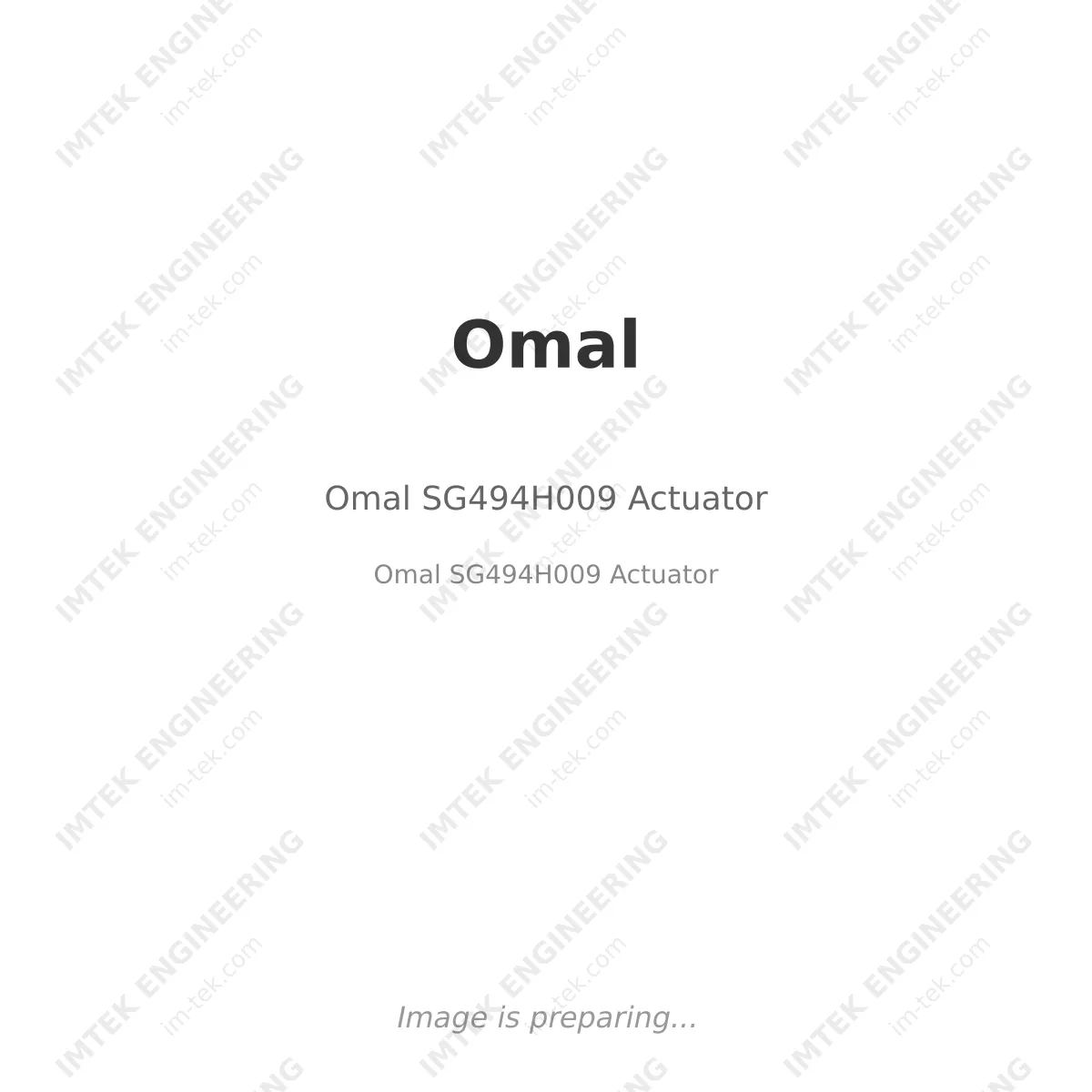 Omal Omal SG494H009 Actuator - Omal SG494H009 Actuator