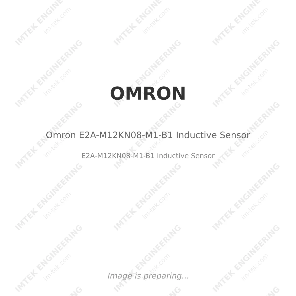 OMRON Omron E2A-M12KN08-M1-B1 Inductive Sensor - E2A-M12KN08-M1-B1 Inductive Sensor