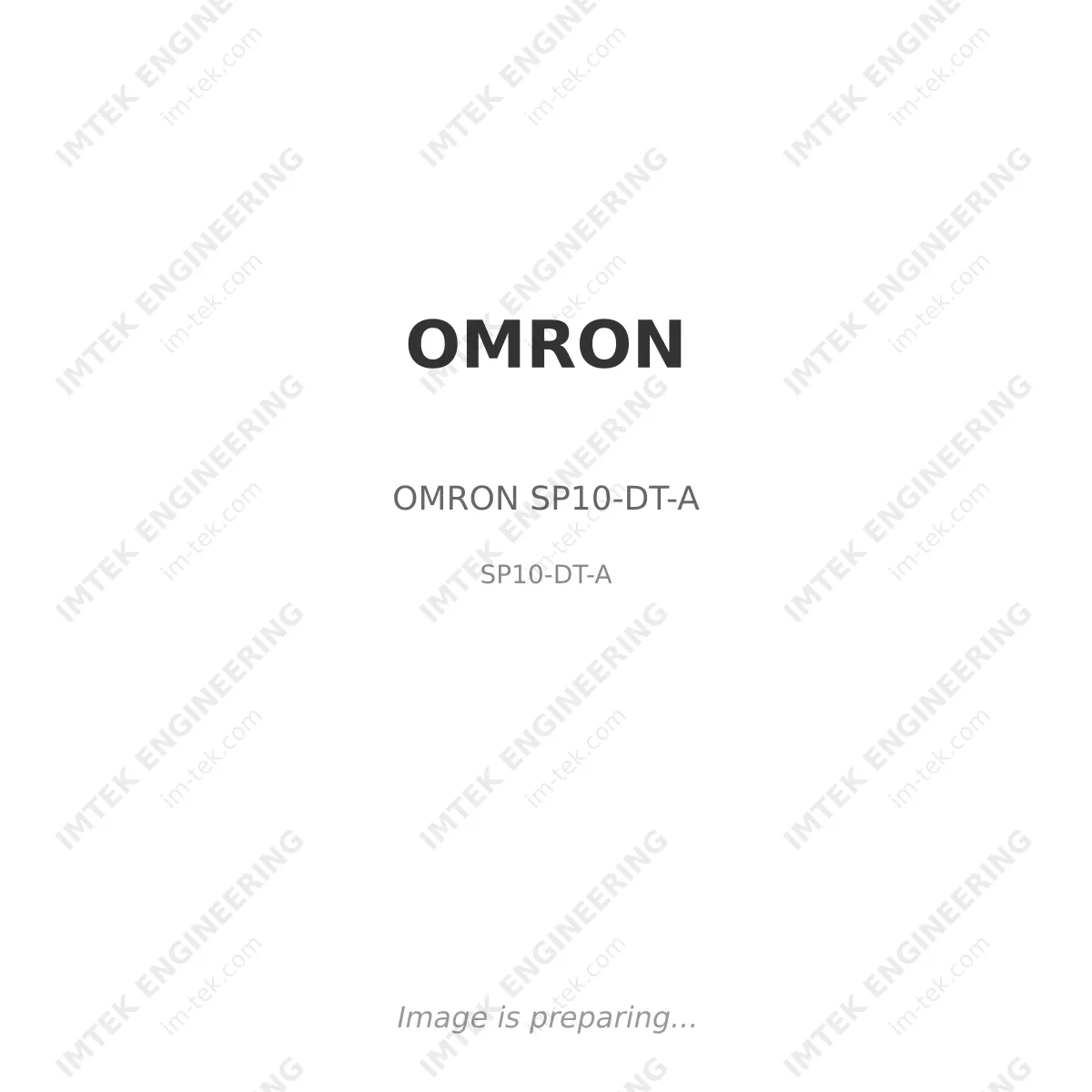 OMRON OMRON SP10-DT-A - SP10-DT-A