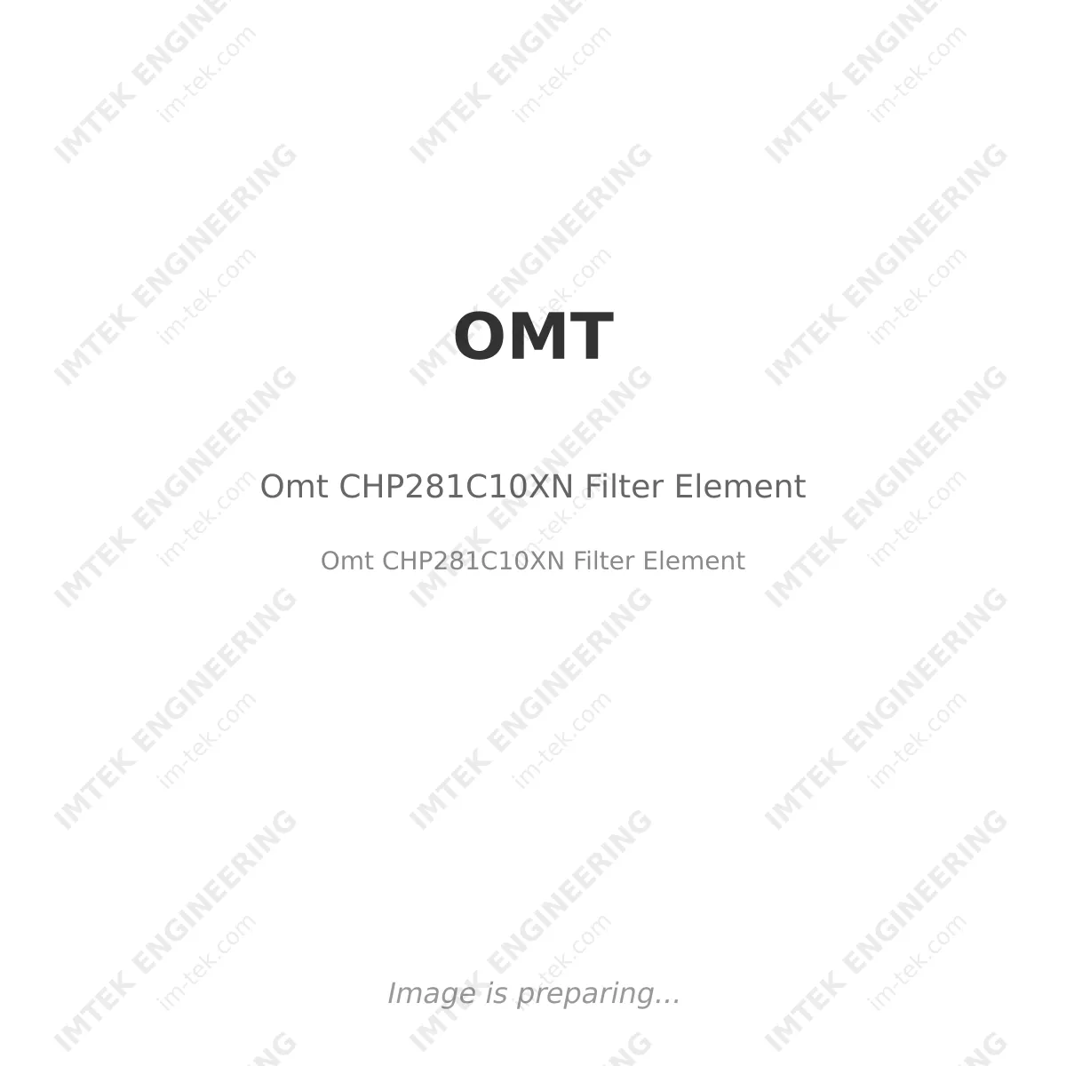 OMT Omt CHP281C10XN Filter Element - Omt CHP281C10XN Filter Element