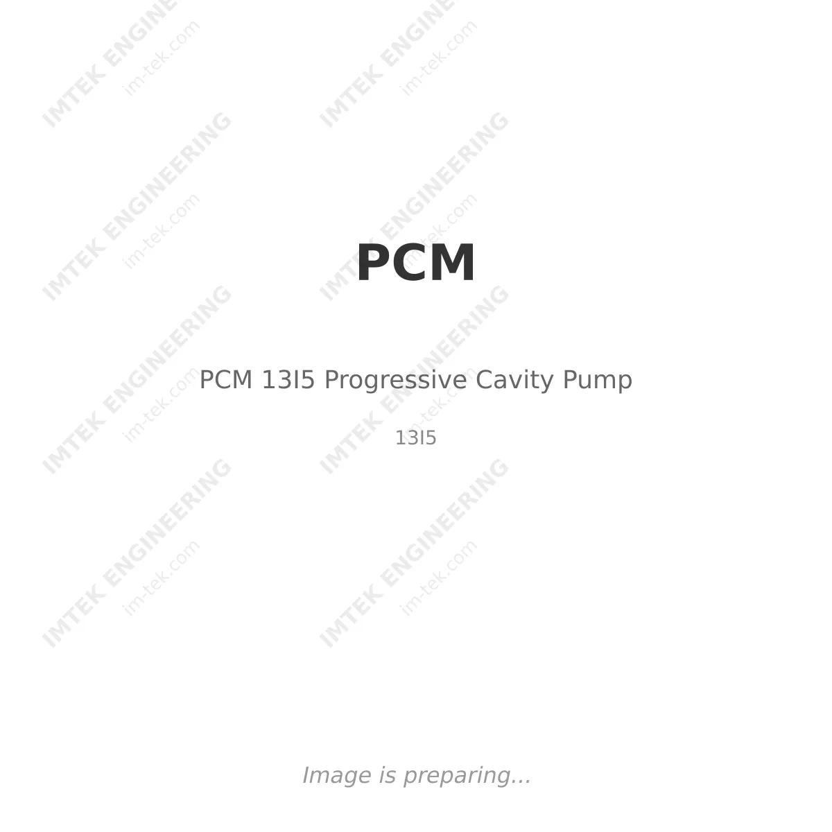 PCM PCM 13I5 Progressive Cavity Pump - 13I5