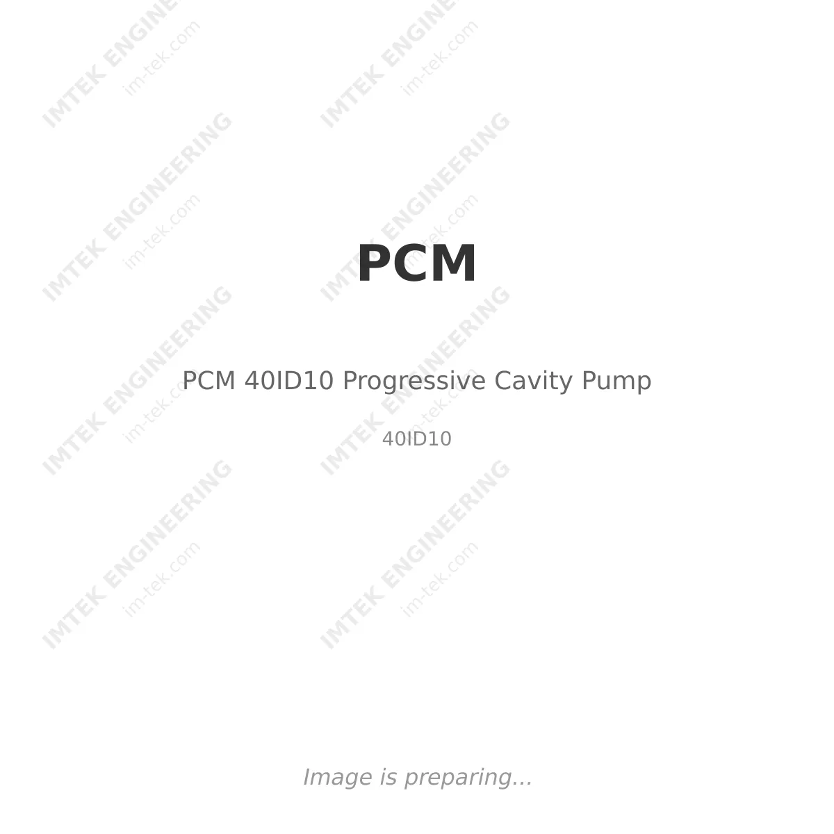 PCM PCM 40ID10 Progressive Cavity Pump - 40ID10