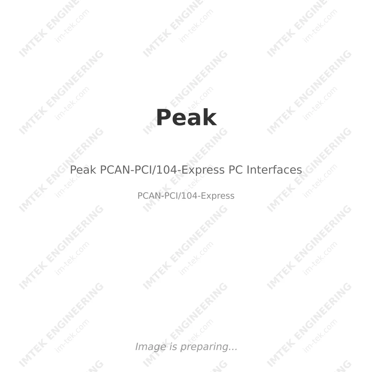 Peak Peak PCAN-PCI/104-Express PC Interfaces - PCAN-PCI/104-Express