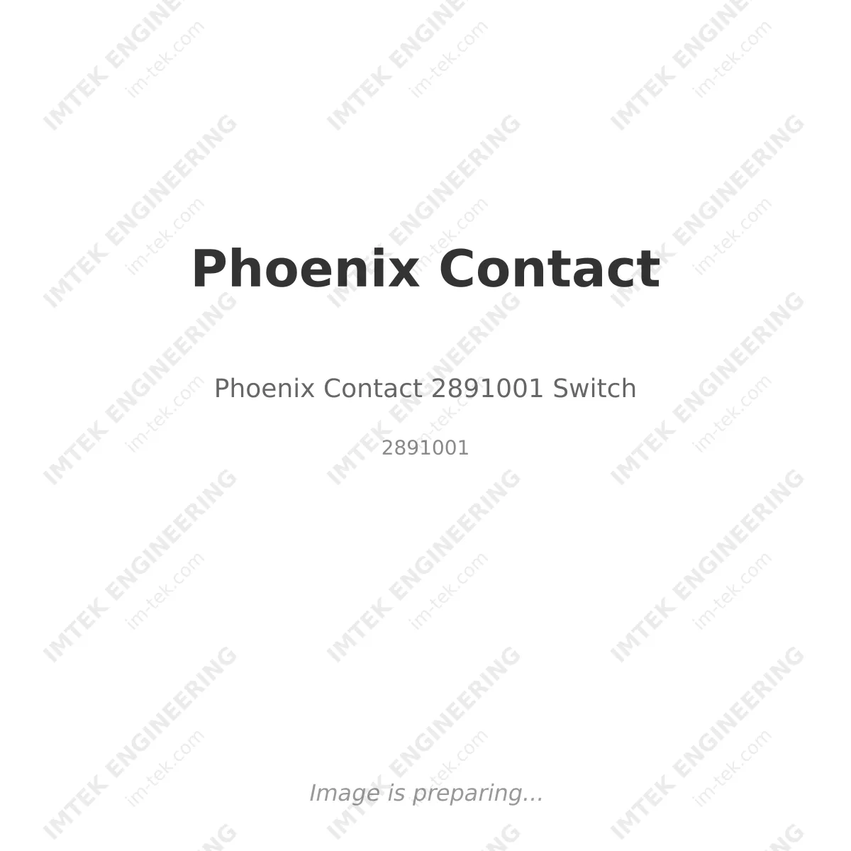 Phoenix Contact Phoenix Contact 2891001 Switch - 2891001