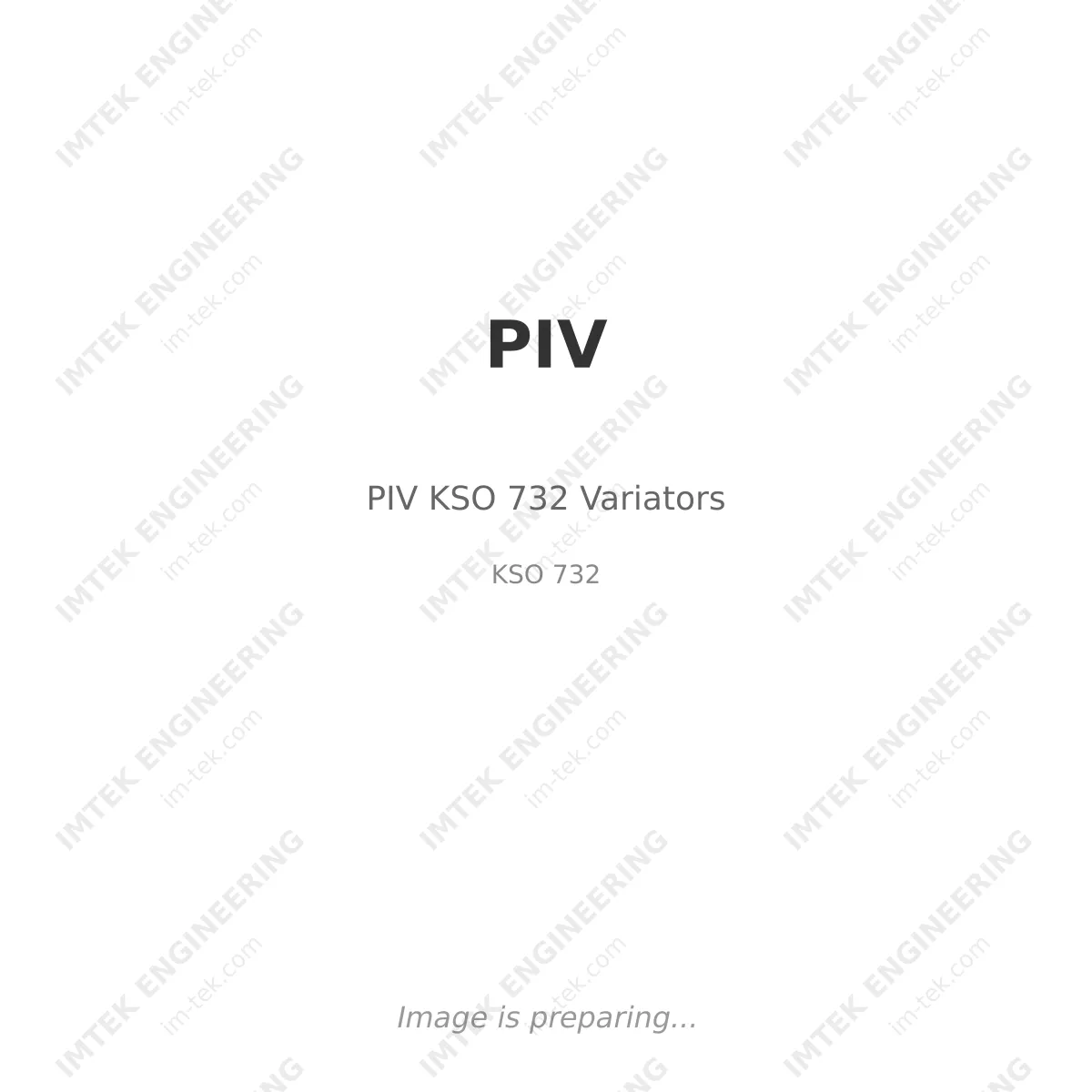PIV PIV KSO 732 Variators - KSO 732