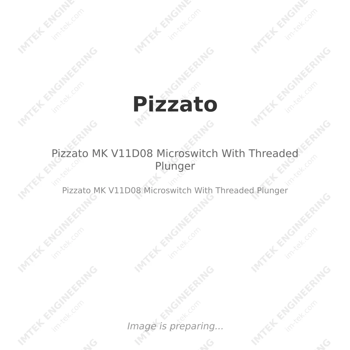 Pizzato Pizzato MK V11D08 Microswitch With Threaded Plunger - Pizzato MK V11D08 Microswitch With Threaded Plunger