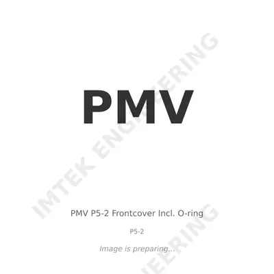 PMV PMV P5-2 Frontcover Incl. O-ring - P5-2