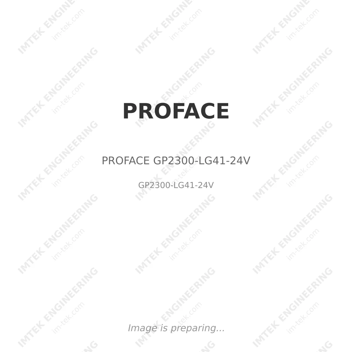 PROFACE PROFACE GP2300-LG41-24V - GP2300-LG41-24V