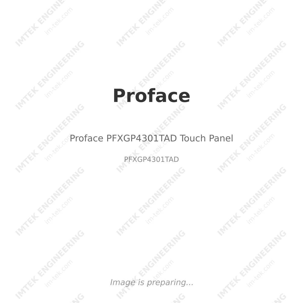 Proface Proface PFXGP4301TAD Touch Panel - PFXGP4301TAD