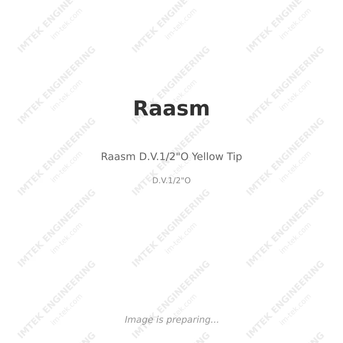 Raasm Raasm D.V.1/2"O Yellow Tip - D.V.1/2"O