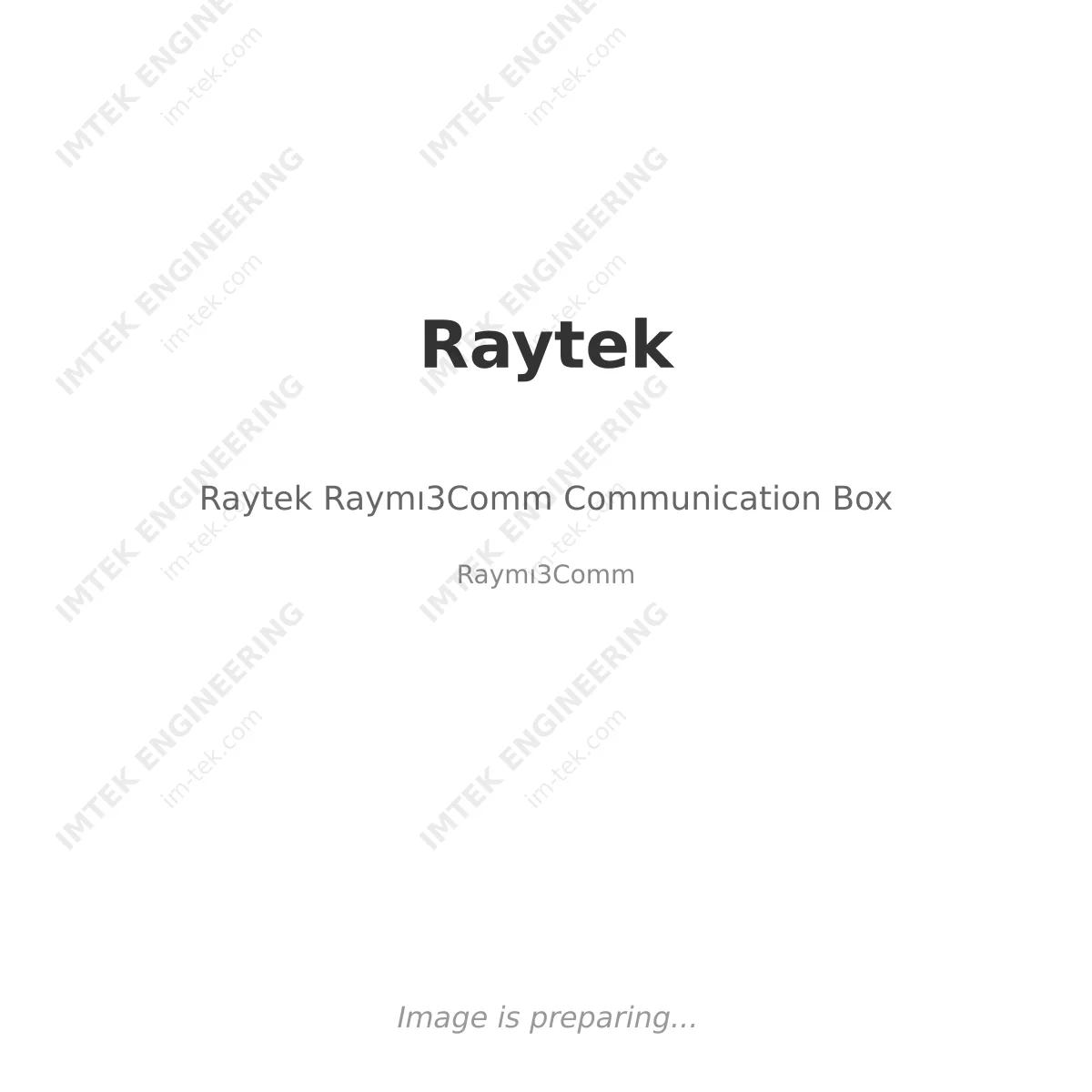 Raytek Raytek Raymı3Comm Communication Box - Raymı3Comm